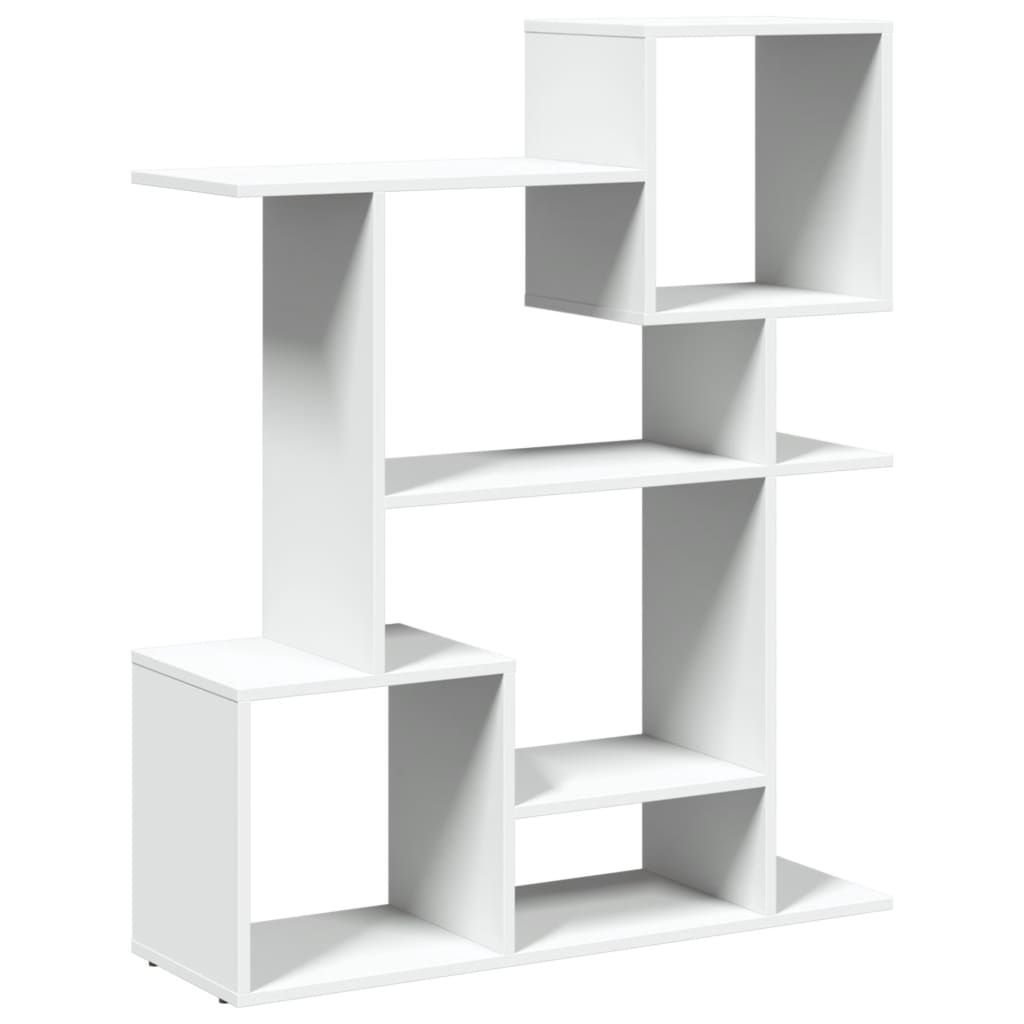 Bookcase/room divider white 92x29x112 cm processed wood