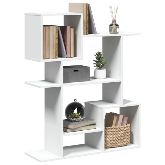 Bookcase/room divider white 92x29x112 cm processed wood