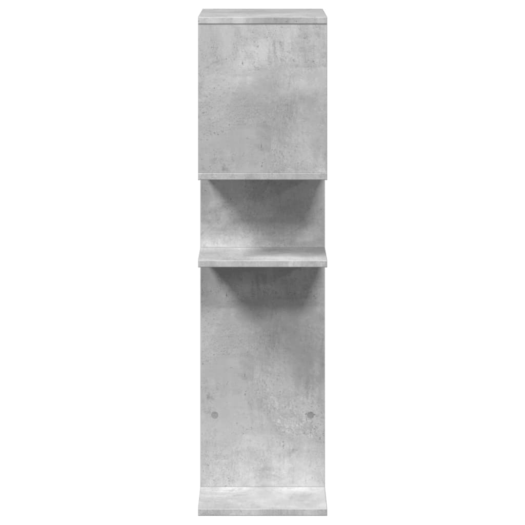 Bookcase/room divider concrete gray 92x29x112 cm wood