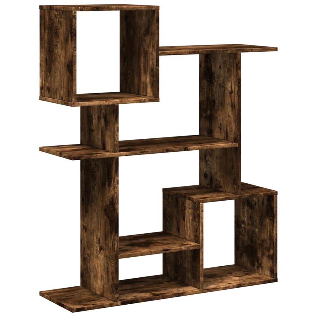 Bookcase/room divider smoky oak 92x29x112 cm wood