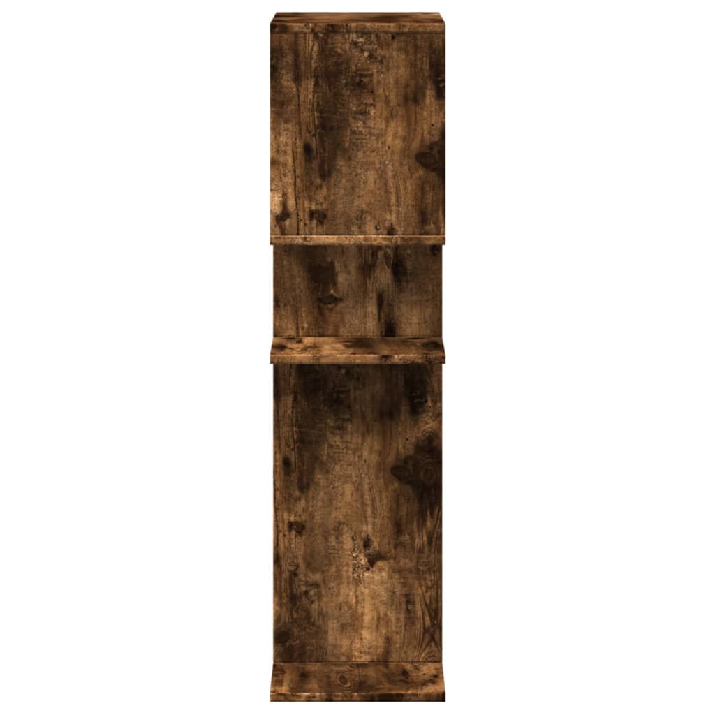 Bookcase/room divider smoky oak 92x29x112 cm wood