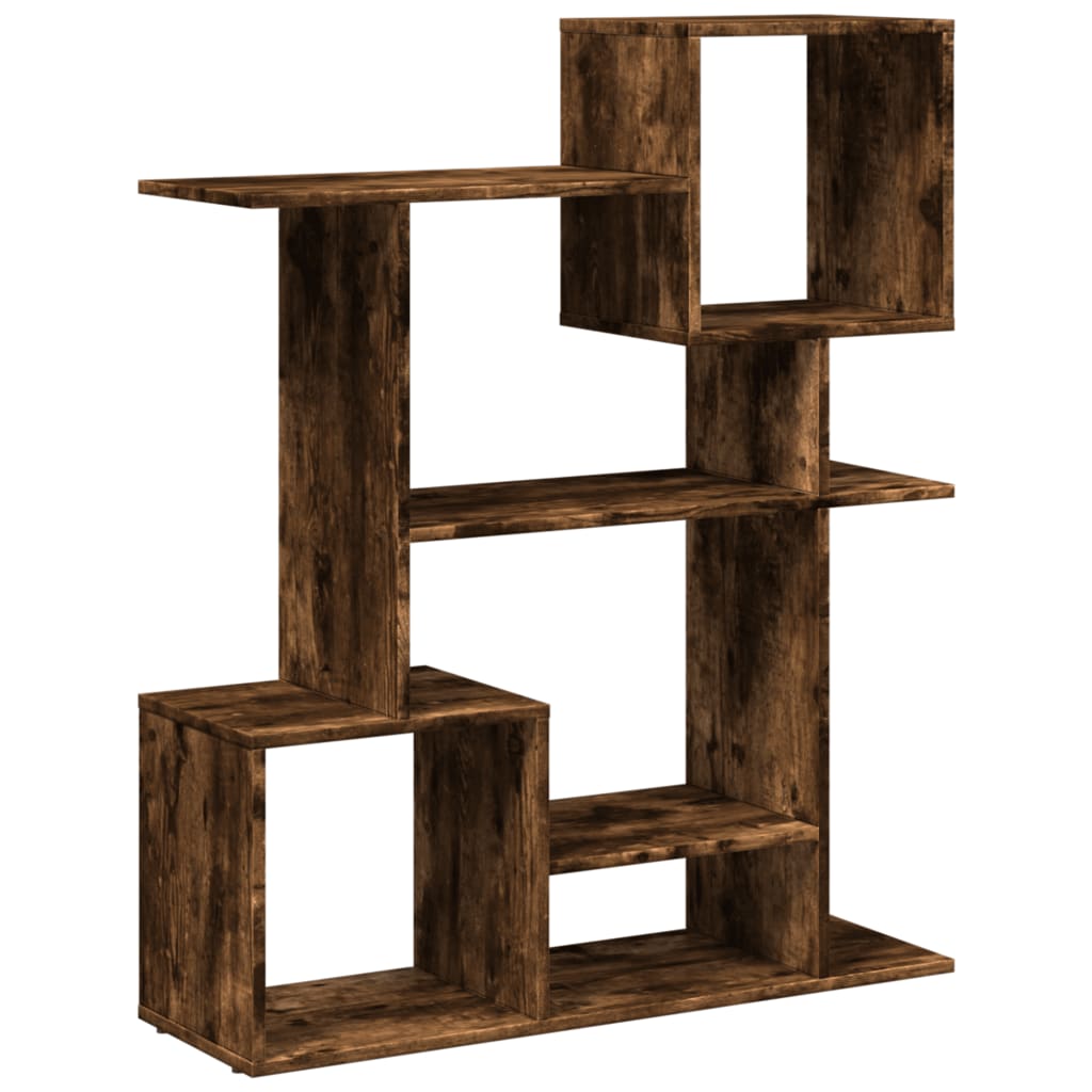 Bookcase/room divider smoky oak 92x29x112 cm wood