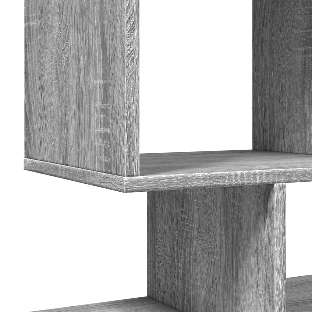 Bookcase/room divider, sonoma gray, 92x29x112 cm, wood