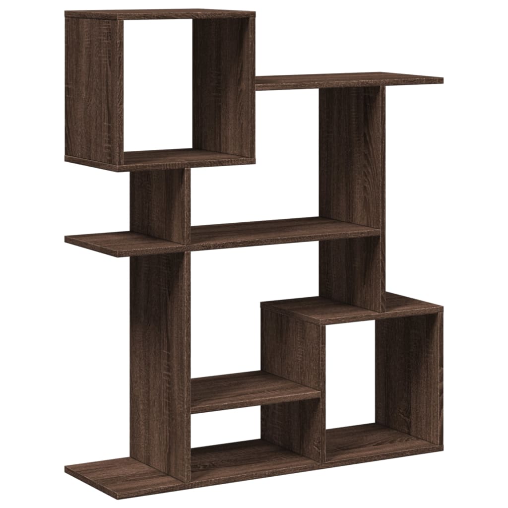 Bookcase/room divider brown oak 92x29x112 cm wood