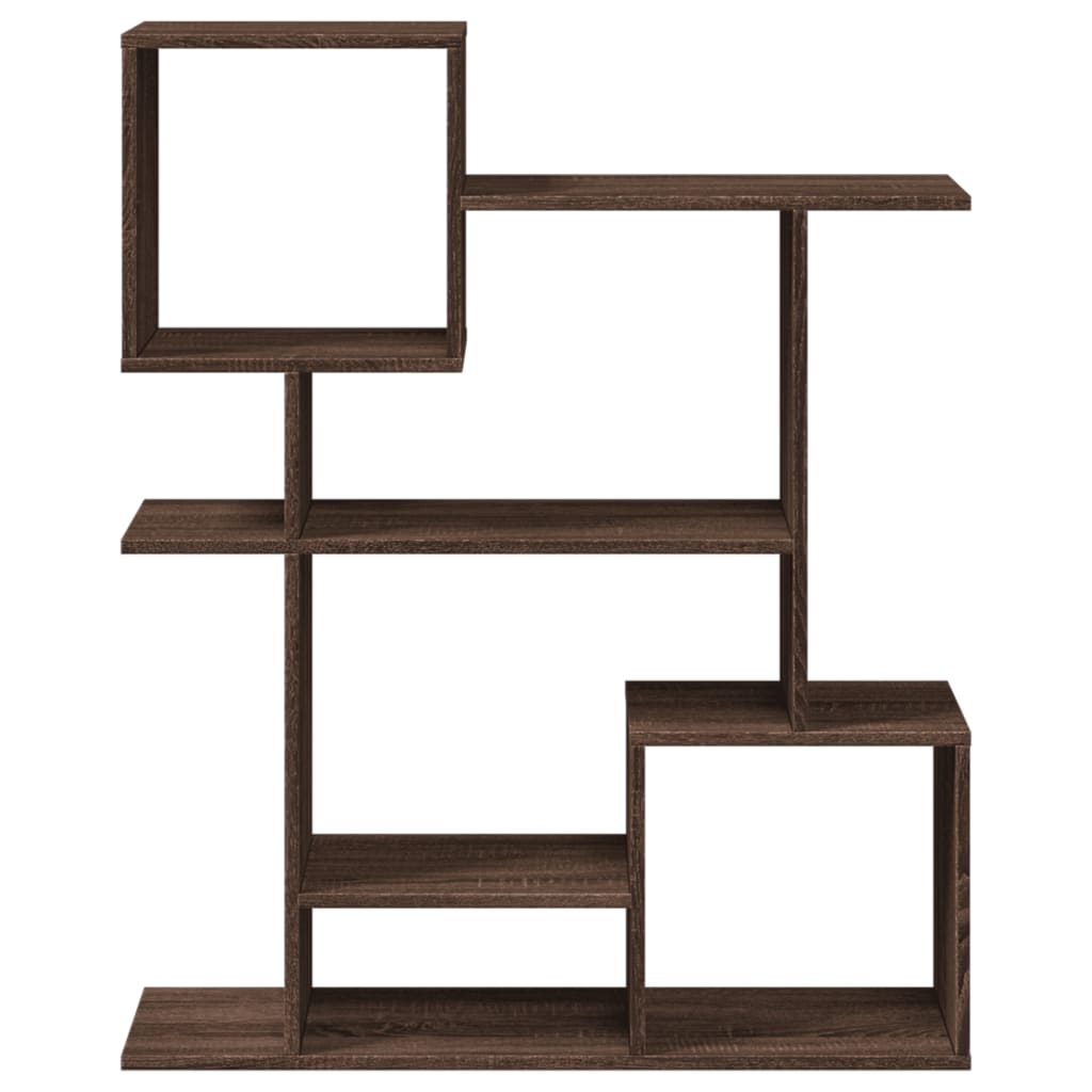 Bookcase/room divider brown oak 92x29x112 cm wood