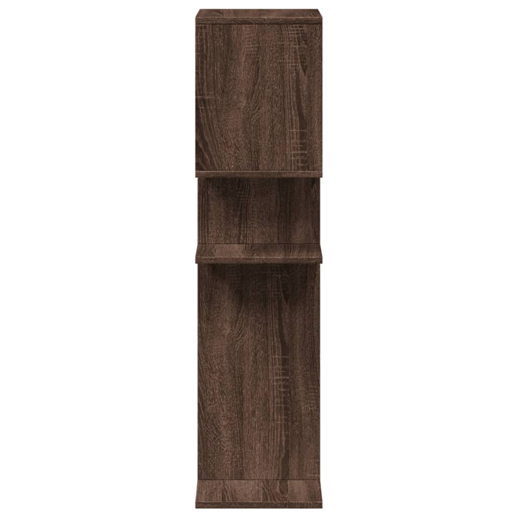 Bookcase/room divider brown oak 92x29x112 cm wood