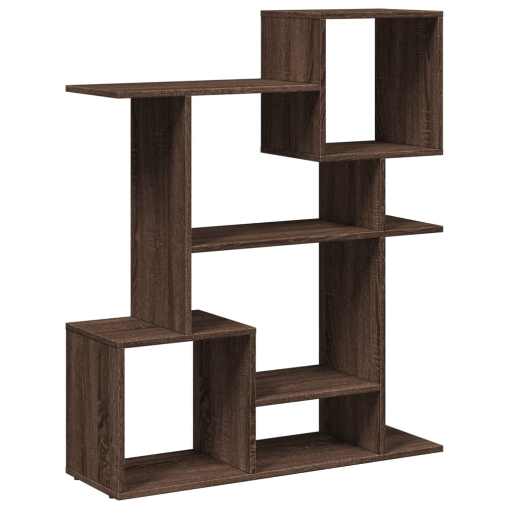 Bookcase/room divider brown oak 92x29x112 cm wood