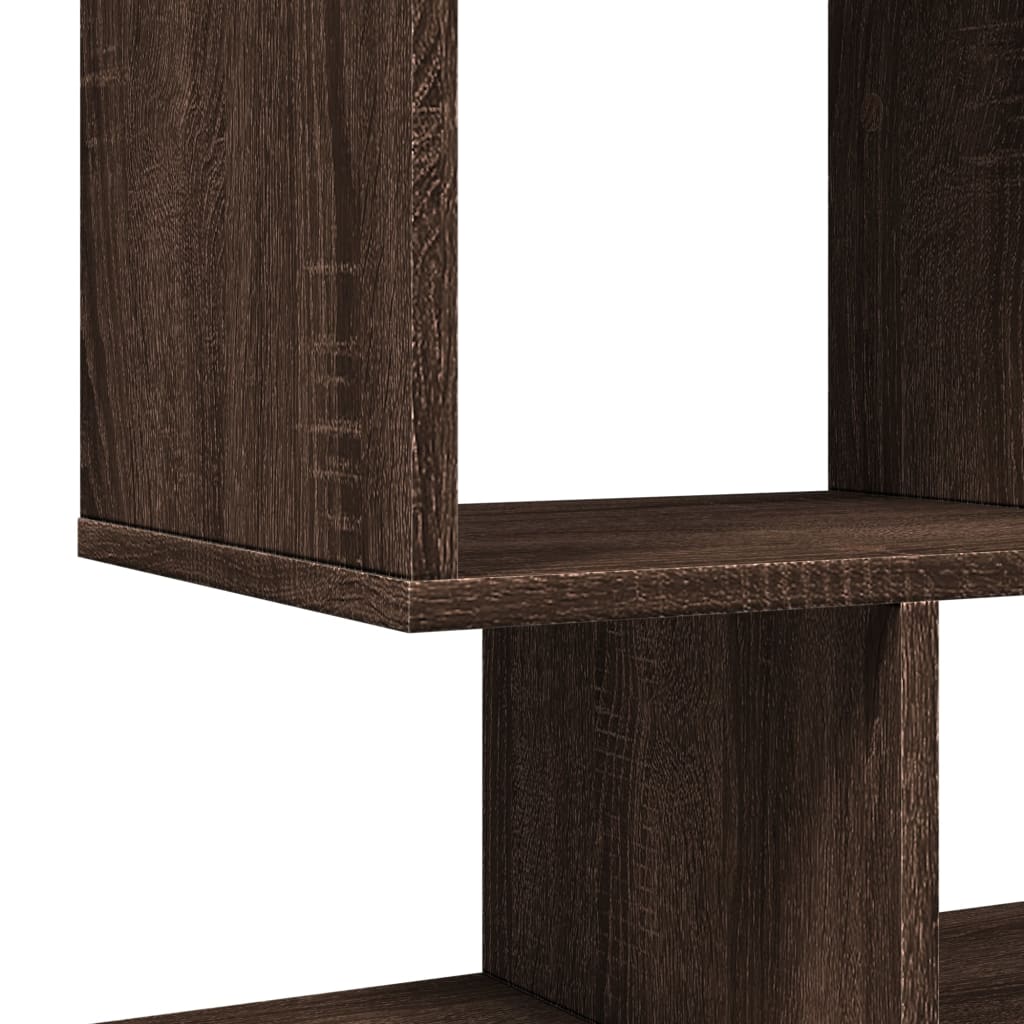 Bookcase/room divider brown oak 92x29x112 cm wood