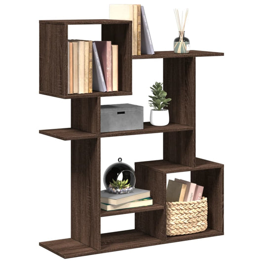 Bookcase/room divider brown oak 92x29x112 cm wood