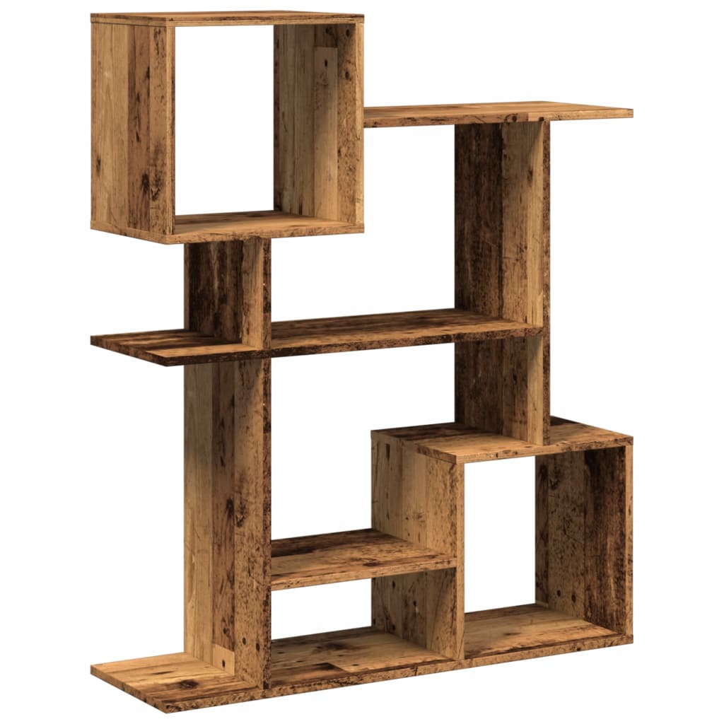 Bookcase/room divider, old wood, 92x29x112 cm, wood