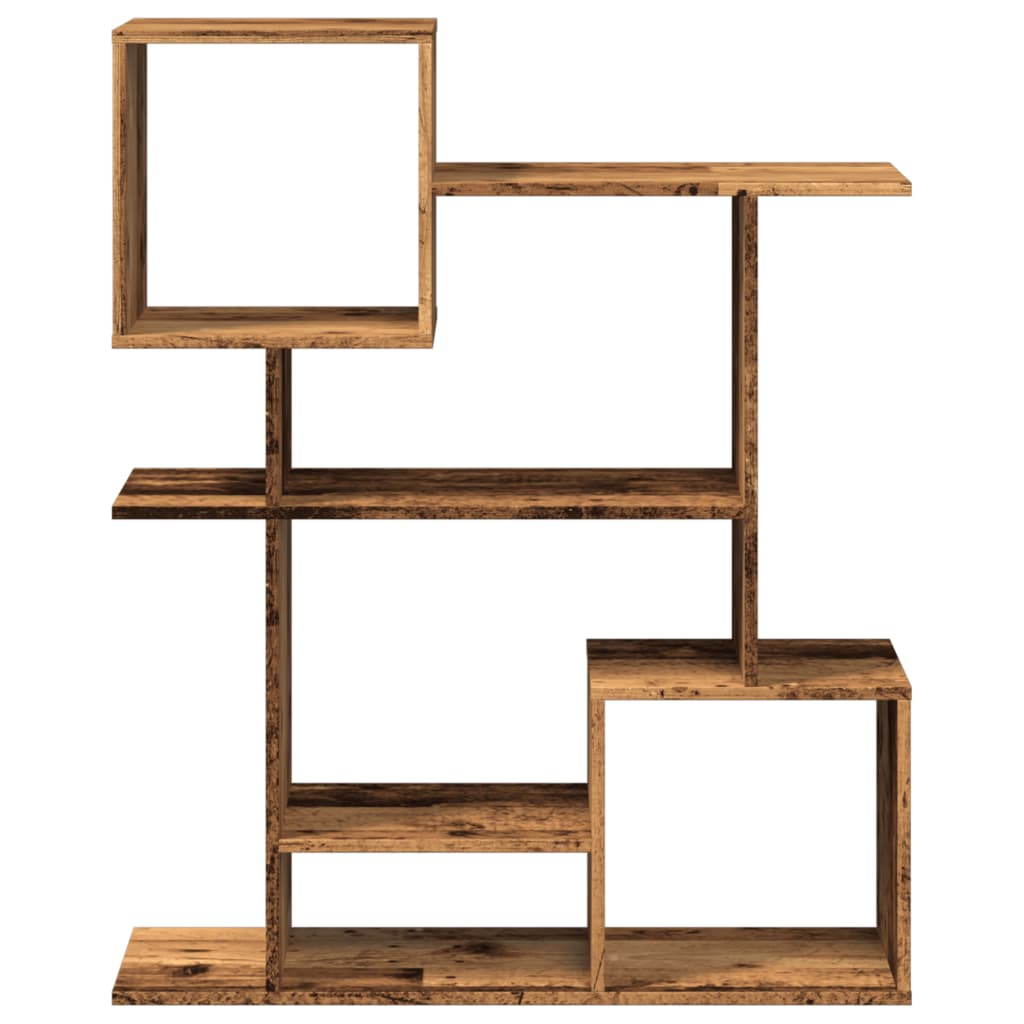 Bookcase/room divider, old wood, 92x29x112 cm, wood