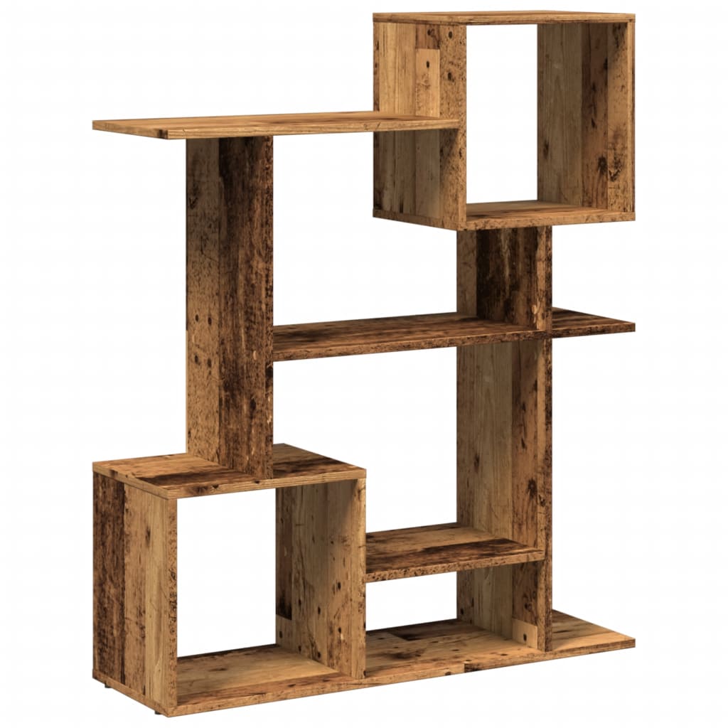 Bookcase/room divider, old wood, 92x29x112 cm, wood