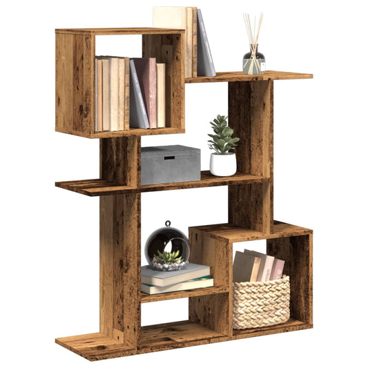 Bookcase/room divider, old wood, 92x29x112 cm, wood