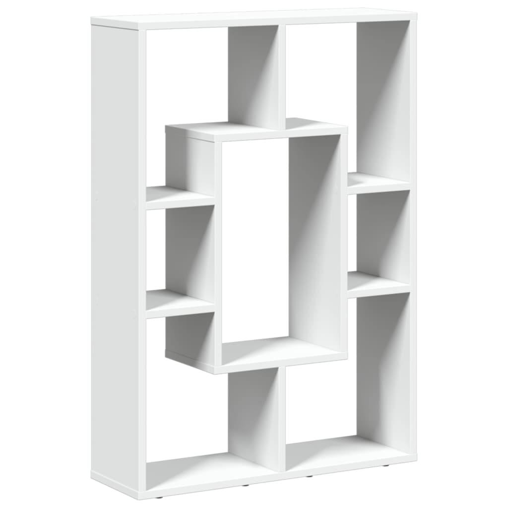 Bookcase, white, 63x20x90 cm, processed wood