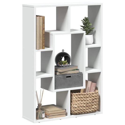 Bookcase, white, 63x20x90 cm, processed wood