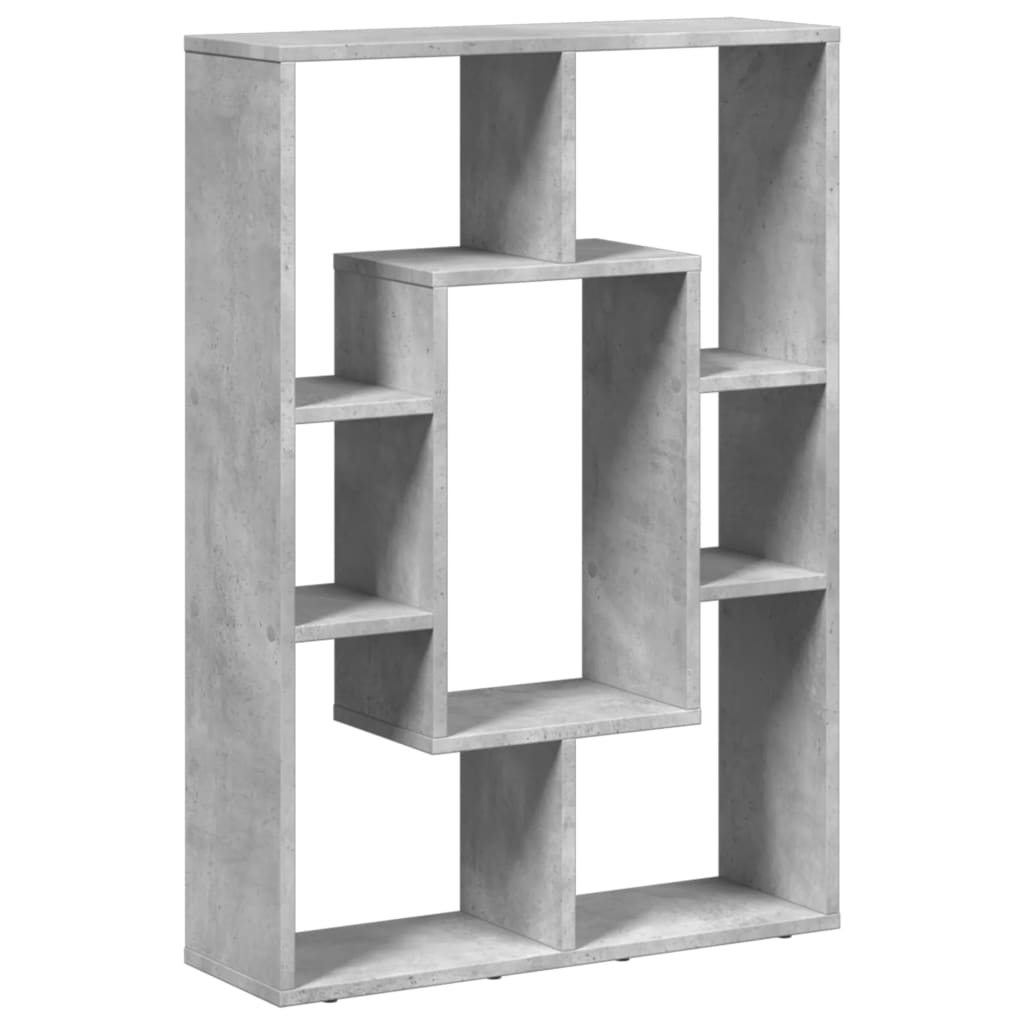 Bookcase, concrete grey, 63x20x90 cm, engineered wood