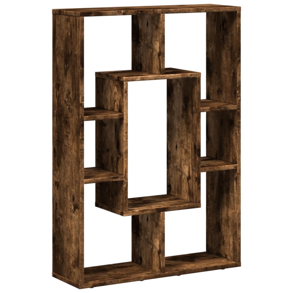 Bookcase, smoky oak, 63x20x90 cm, engineered wood