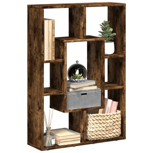 Bookcase, smoky oak, 63x20x90 cm, engineered wood