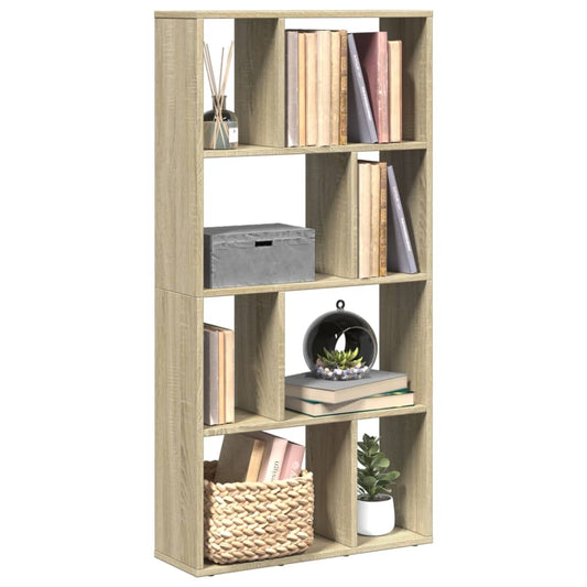 Bookcase, sonoma oak, 60x20x120 cm, processed wood