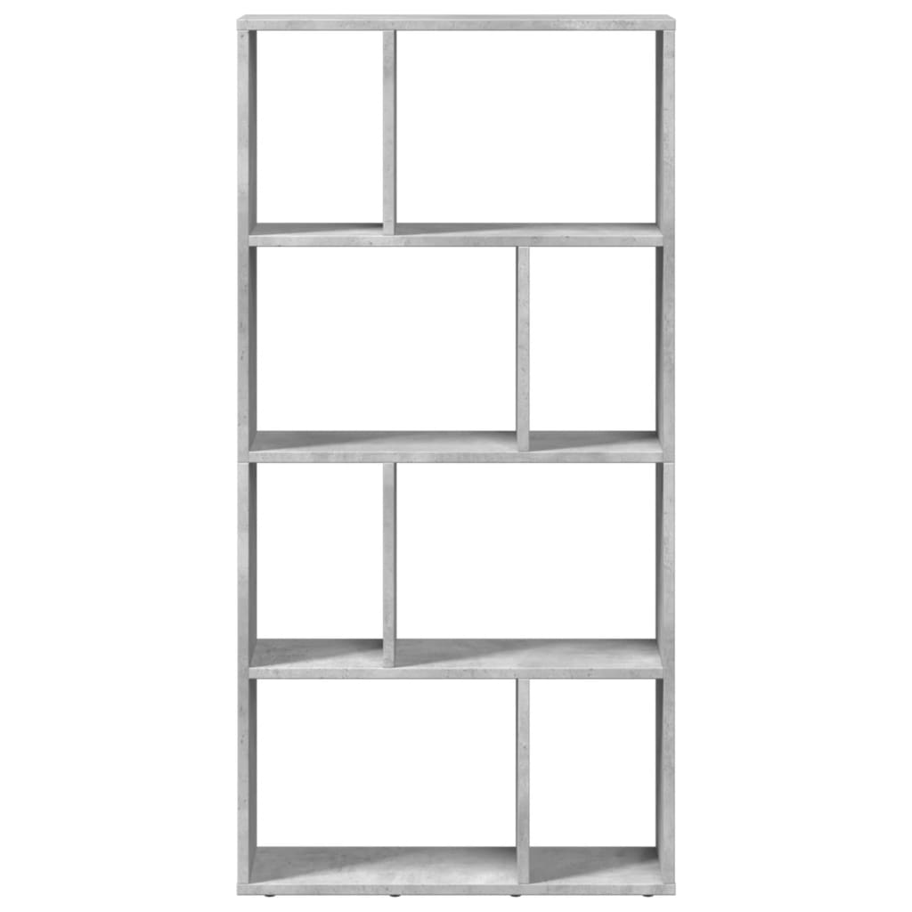 Bookcase, concrete grey, 60x20x120 cm, processed wood