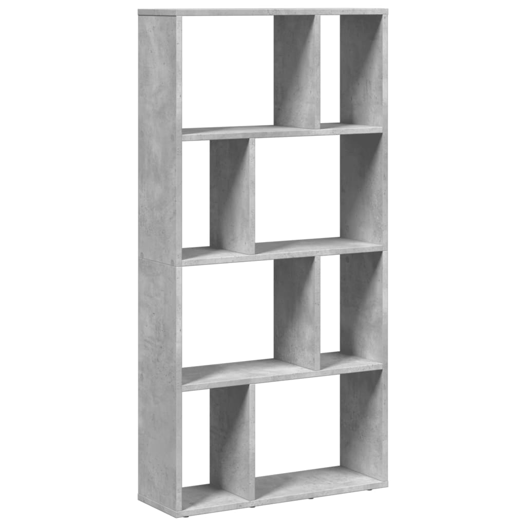 Bookcase, concrete grey, 60x20x120 cm, processed wood