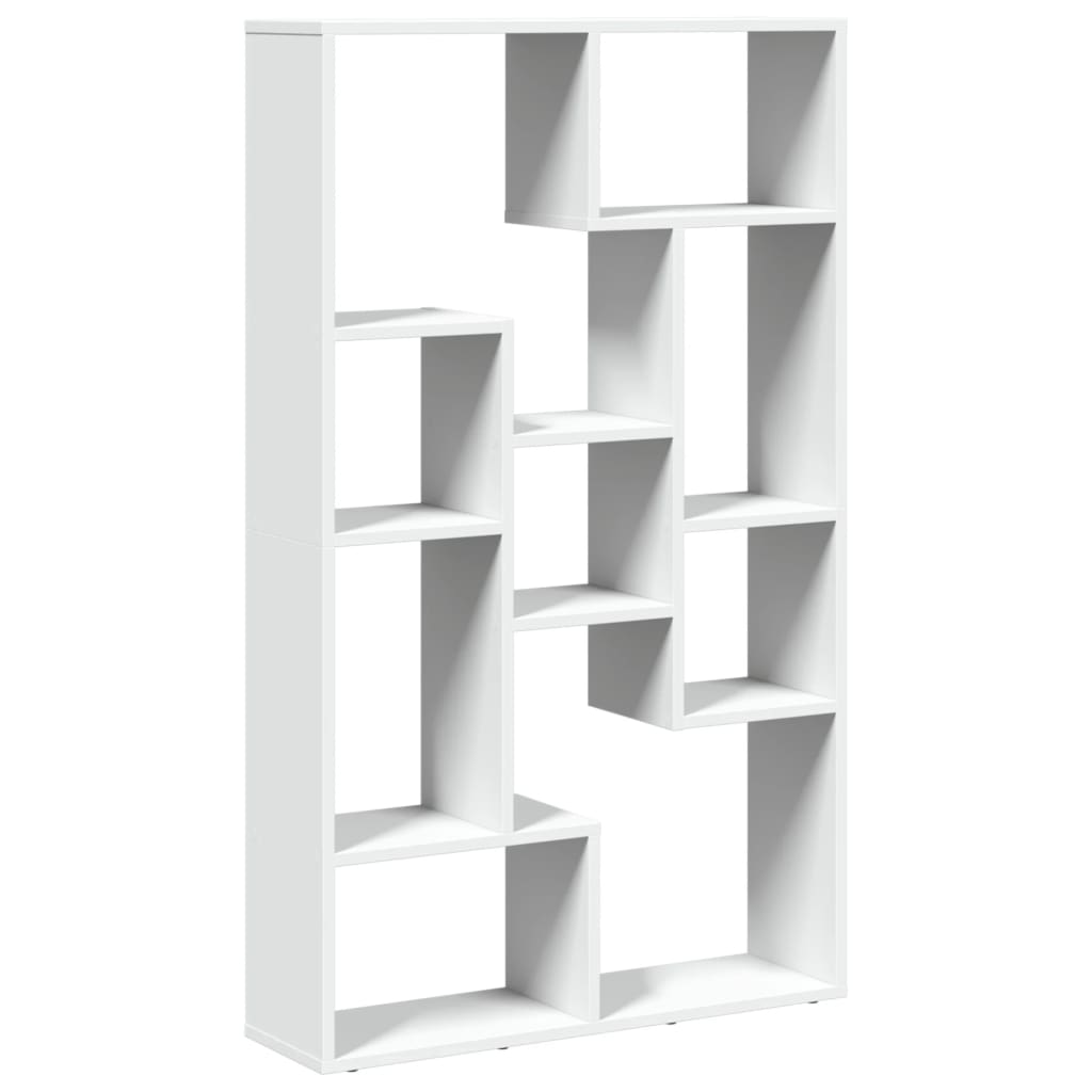 Bookcase, white, 72x20x120 cm, processed wood