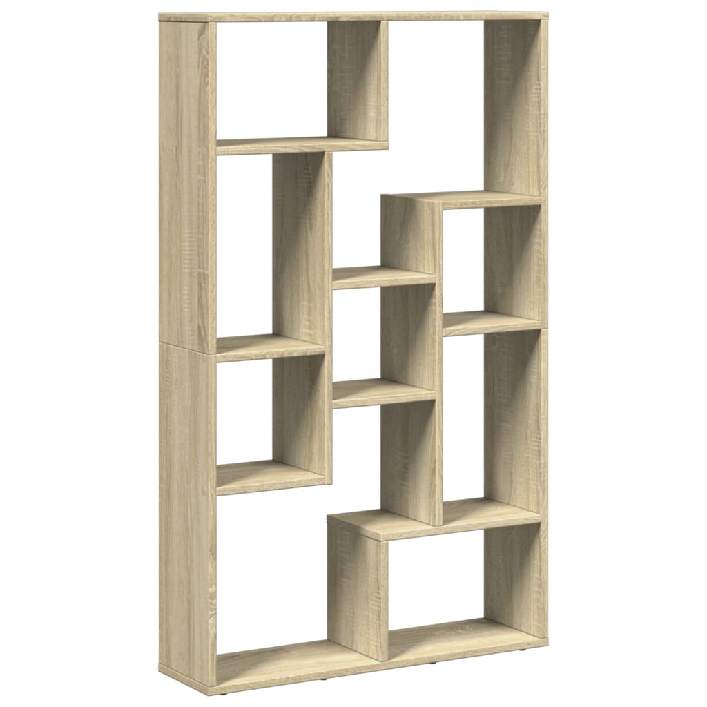 Bookcase, sonoma oak, 72x20x120 cm, processed wood