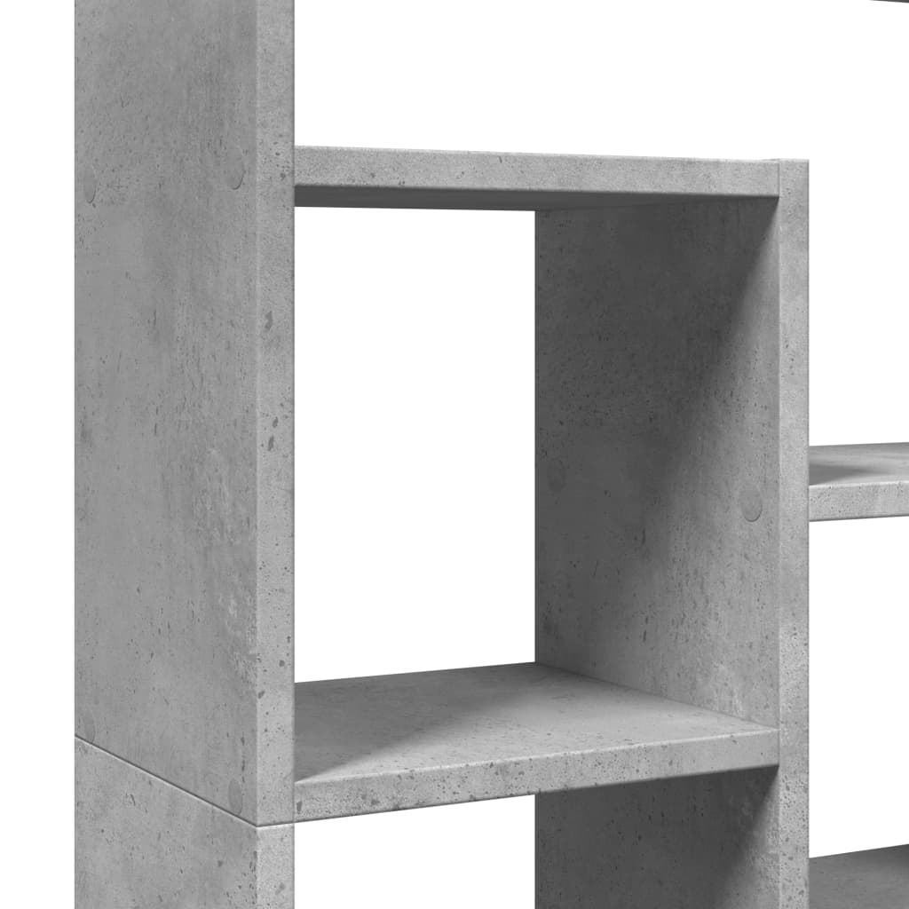 Bookcase, concrete grey, 72x20x120 cm, processed wood