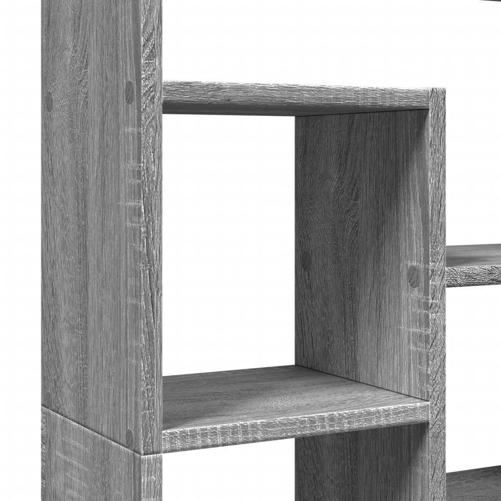 Bookcase, sonoma grey, 72x20x120 cm, engineered wood