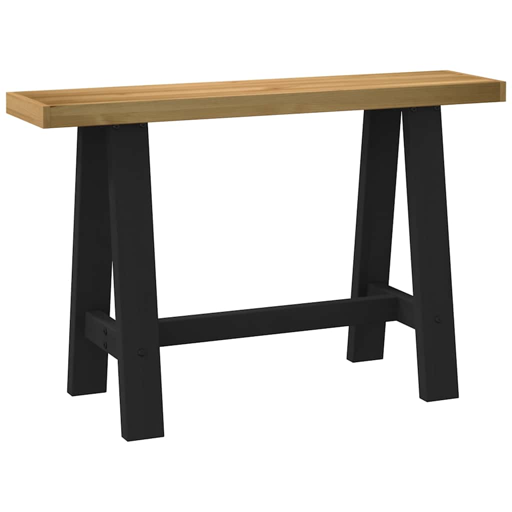 NOAIN Console Table A-shaped legs solid pine wood