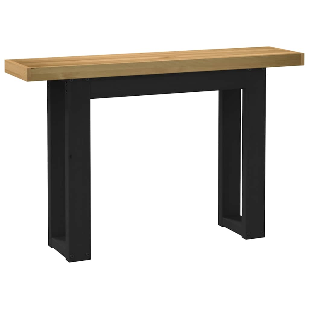 NOAIN Console Table U-shaped legs solid pine wood