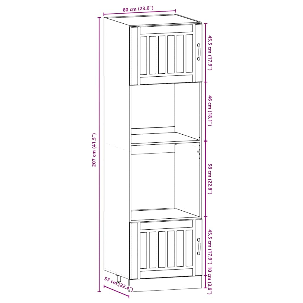 7-piece kitchen cabinet set "Kalmar" Sonoma oak