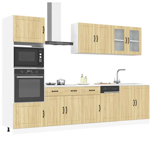 7-piece kitchen cabinet set "Kalmar" Sonoma oak