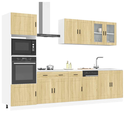 7-piece kitchen cabinet set "Kalmar" Sonoma oak