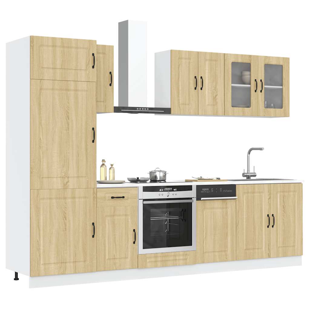 8-piece kitchen cabinet set "Kalmar" Sonoma oak