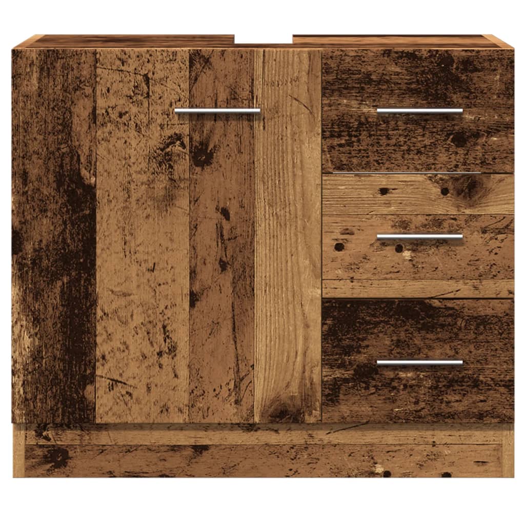 Sink cabinet, old wood, 63x30x54 cm, processed wood