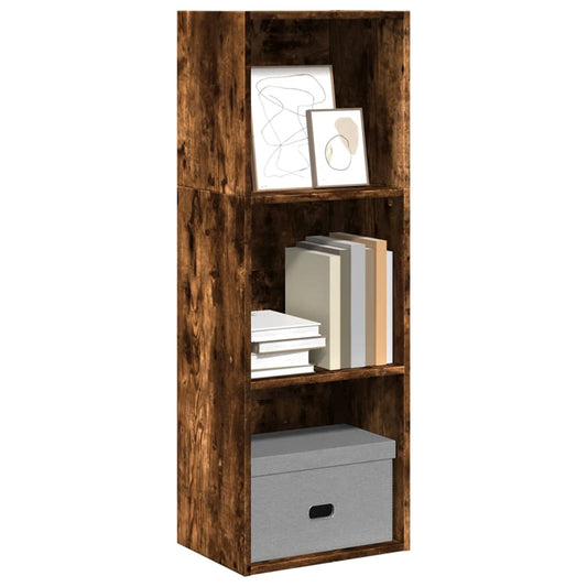 Bookcase, smoky oak, 40x30x114 cm, processed wood