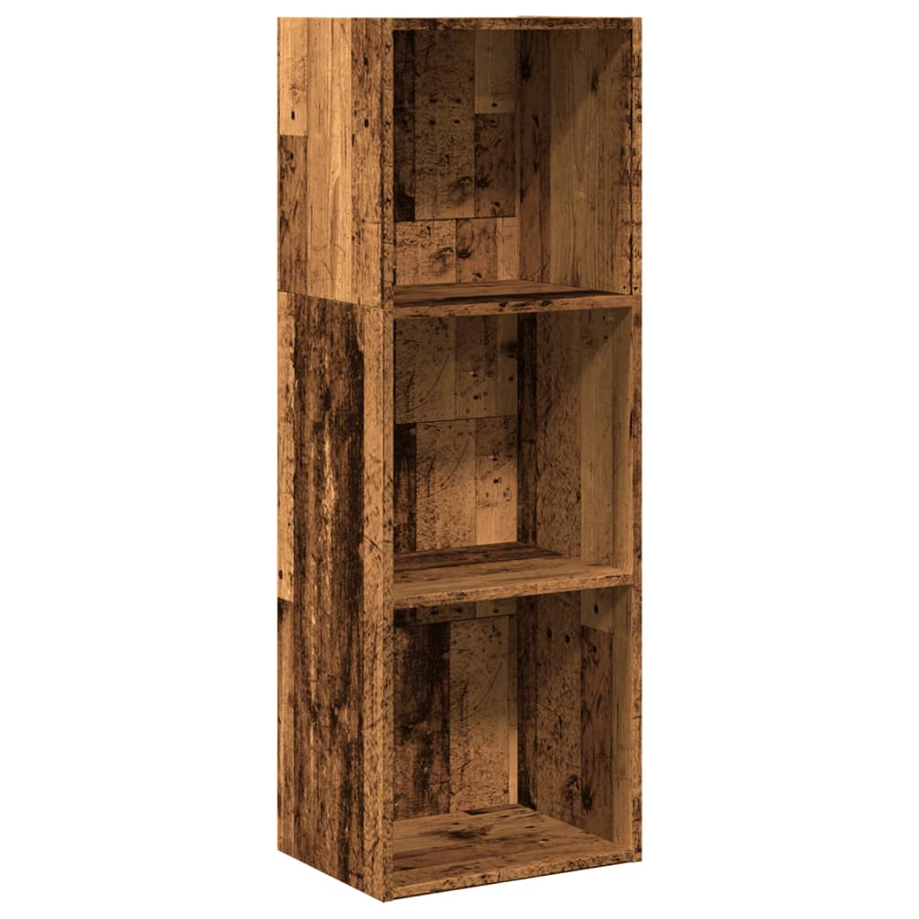 Bookcase, old wood, 40x30x114 cm, processed wood