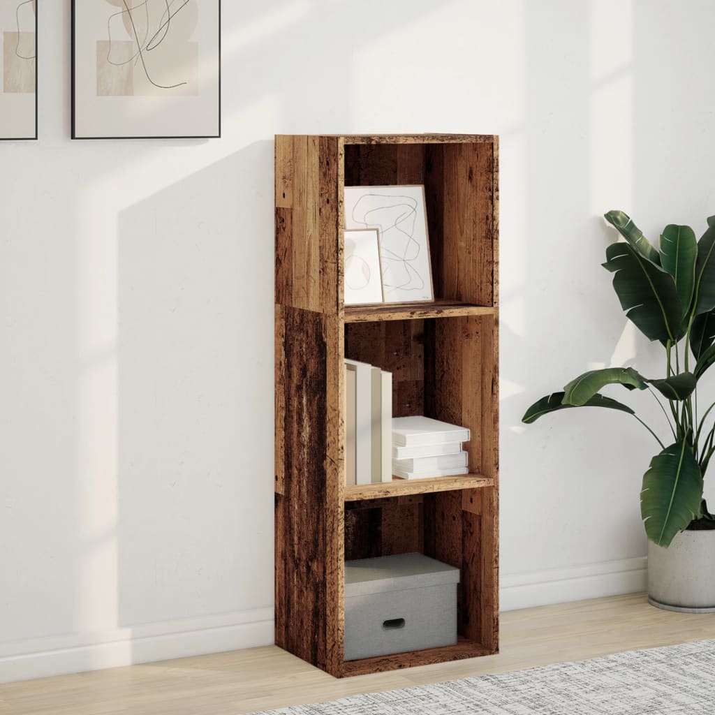 Bookcase, old wood, 40x30x114 cm, processed wood