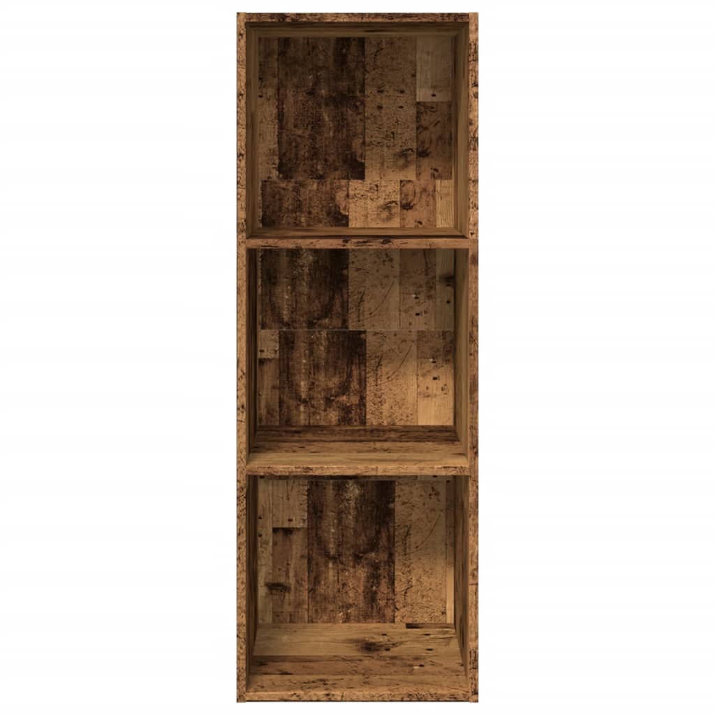 Bookcase, old wood, 40x30x114 cm, processed wood