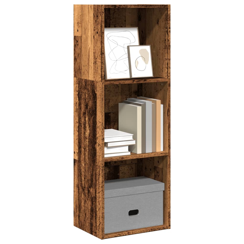 Bookcase, old wood, 40x30x114 cm, processed wood