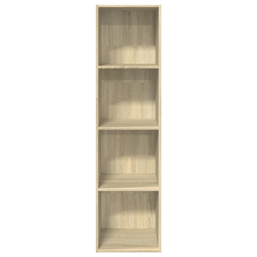 Bookcase, sonoma oak, 40x30x152 cm, processed wood