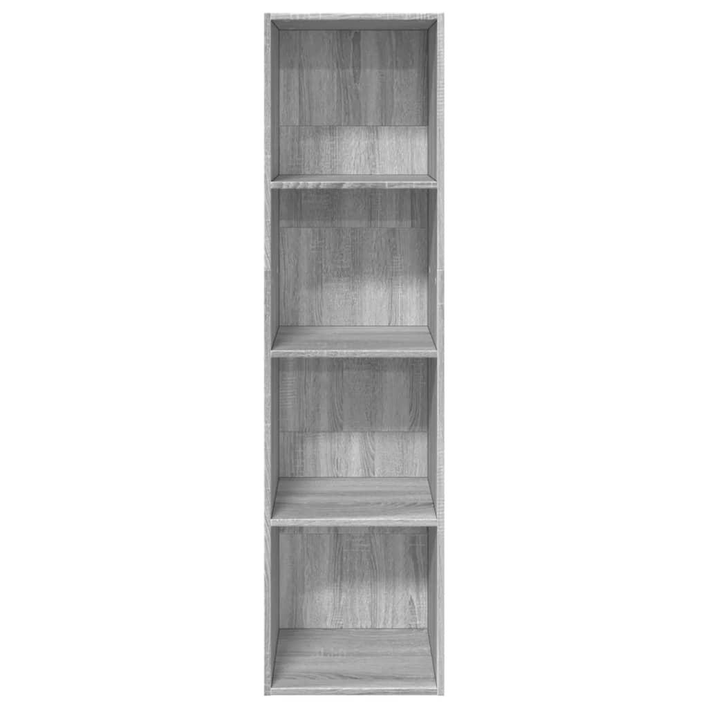 Bookcase, sonoma grey, 40x30x152 cm, engineered wood