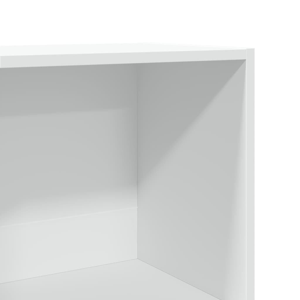 Bookcase, white, 60x30x114 cm, processed wood