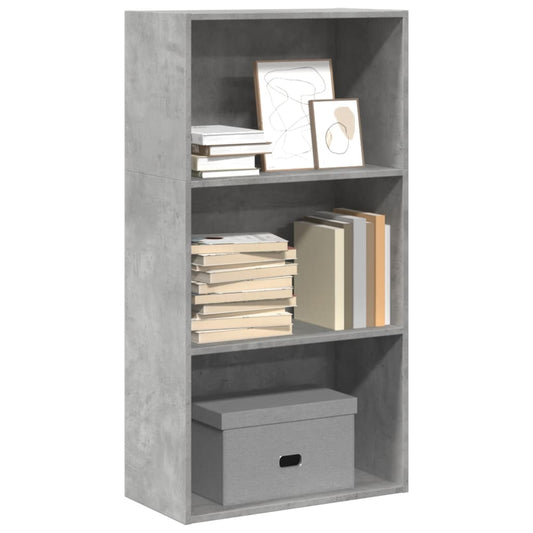 Bookcase, concrete grey, 60x30x114 cm, engineered wood