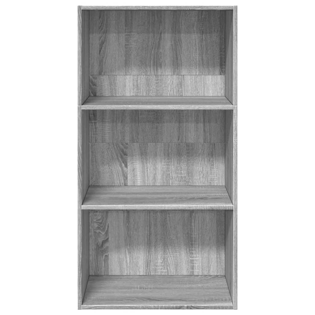 Bookcase, sonoma grey, 60x30x114 cm, engineered wood