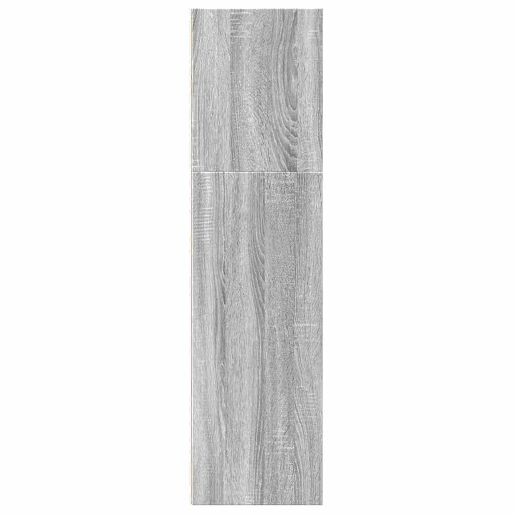 Bookcase, sonoma grey, 60x30x114 cm, engineered wood