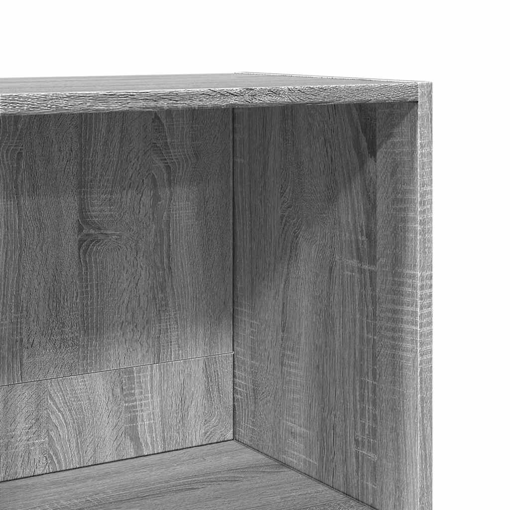 Bookcase, sonoma grey, 60x30x114 cm, engineered wood