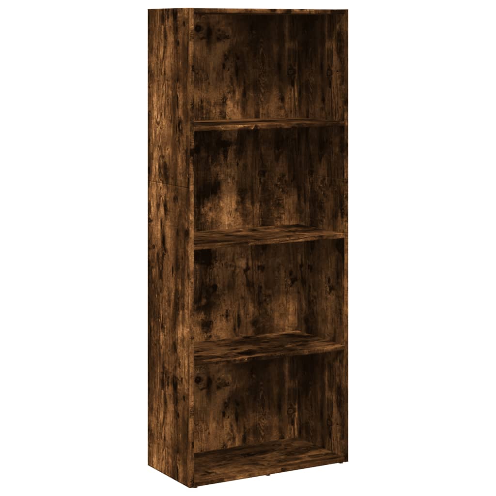 Bookcase, smoky oak, 60x30x152 cm, engineered wood