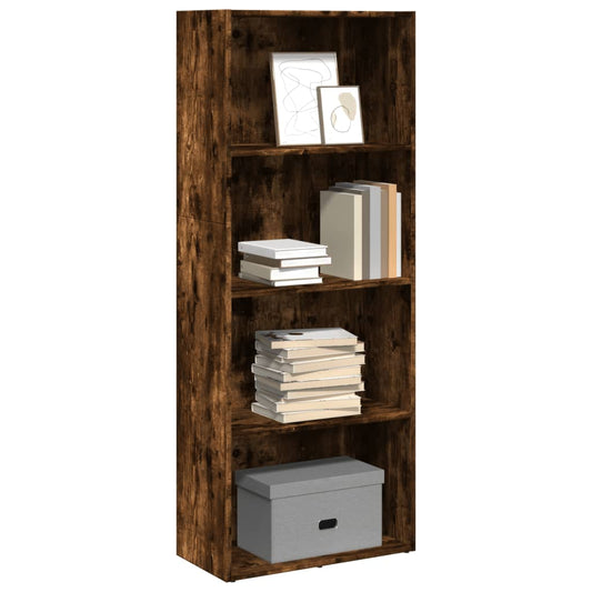 Bookcase, smoky oak, 60x30x152 cm, engineered wood